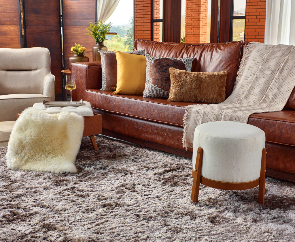 sala com decoração de inverno Havan Casa