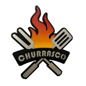 placa decorativa Havan para cantinho do churrasco