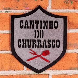 placa decorativa Havan para cantinho do churrasco