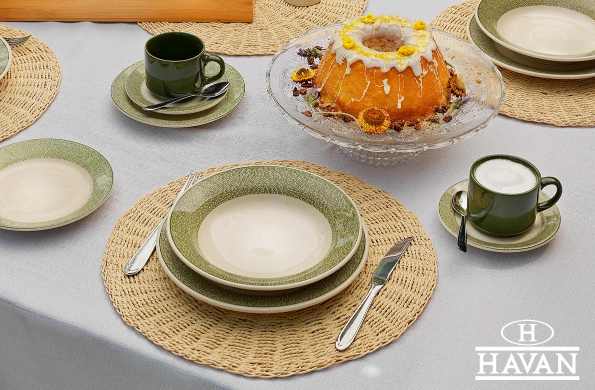 Mesa posta simples de café da manhã Havan Casa