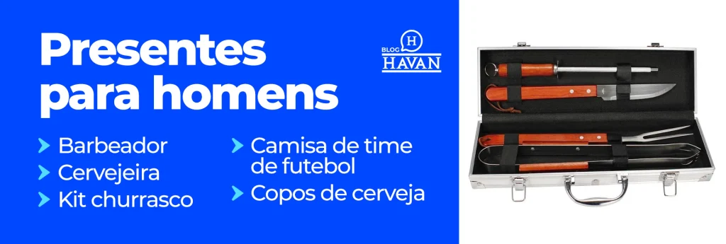 Ideias de presentes de Natal para homens