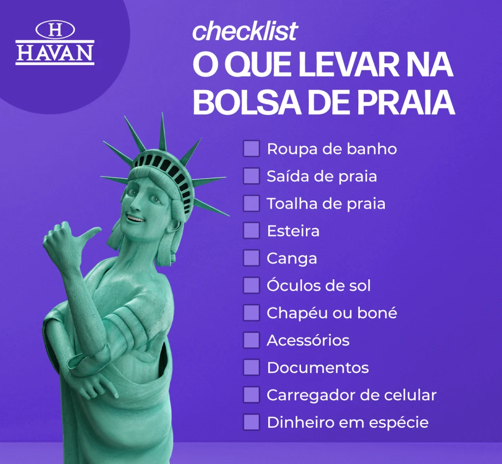 O que levar para praia na bolsa Blog Havan