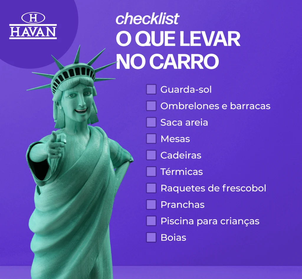 O que levar para praia no carro Blog Havan